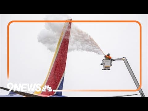 Flights delayed at Denver airport amid snow, freezing temps