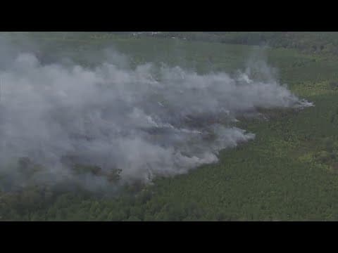 Liberty County wildfire spreads to 97 acres