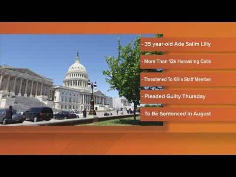 Man admits to harassing members of Congress