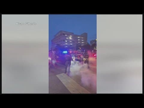 New video shows Austin police release tear gas, pepper balls at anti-ICE protest