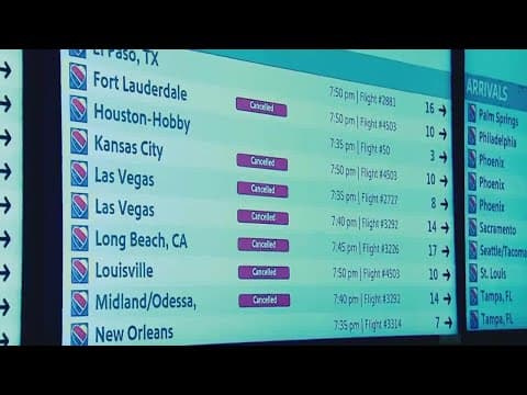 Passengers stranded, frustrated over Southwest cancellations