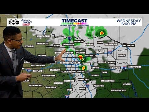 DFW Weather: Latest severe storms forecast, hail threat and timing