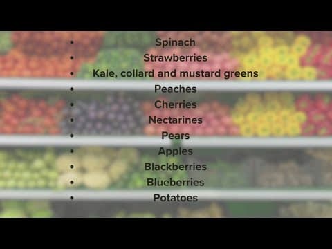 The 'Dirty Dozen': Fruits and veggies with the most contaminates