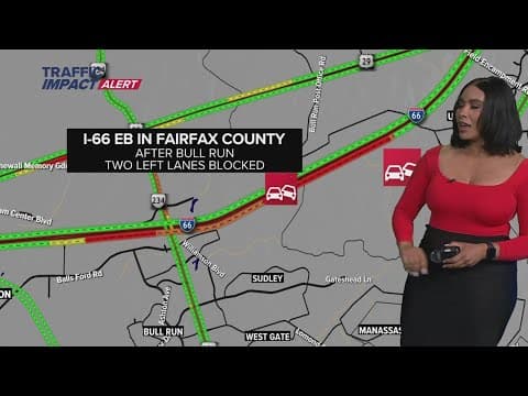 Lanes blocked due to crash on I-66