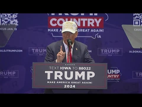 Former president Donald Trump's comment on voters' health takes some by surprise ahead of Iowa caucu