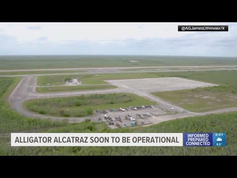 Florida to soon open migrant detention facility in the Everglades, prompting pushback from critics