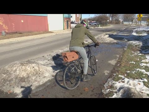 Call to remove snow from bike lanes in Indianapolis