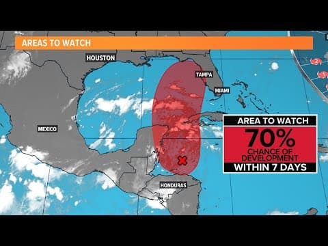Tropics update: Low-pressure area has 70% chance of development in the Gulf