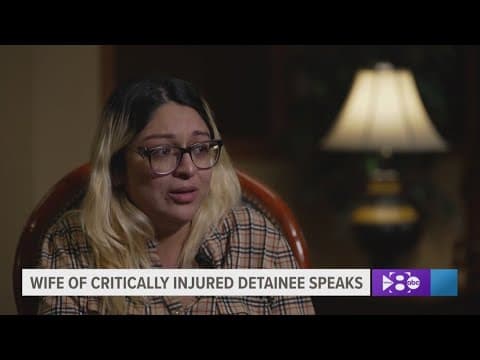 Wife of immigrant detainee critically injured in ICE facility shooting speaks out
