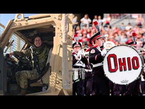 Ohio State marching band member in 5th, final year after returning from Afghanistan