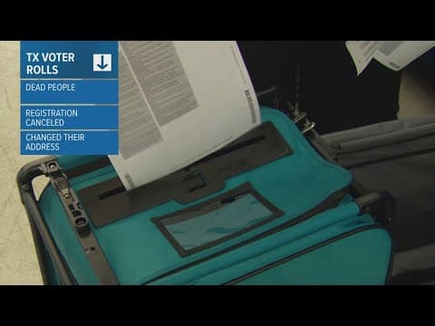 Gov. Abbott says 1 million people have been removed from the voter rules