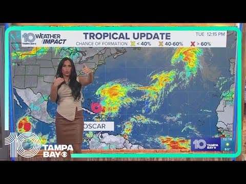Tracking the Tropics: Oscar begins to move away from Florida