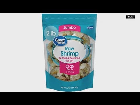 FDA widens recall of Great Value shrimp amid contamination concerns