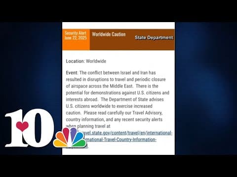 US issues warning for traveling abroad due to Israel-Iran conflict