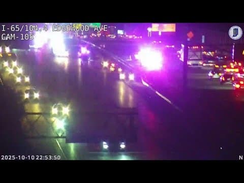 1 dead after crash on I-65 on Indianapolis' south side