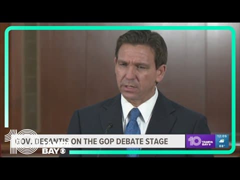Gov. DeSantis on the GOP debate stage