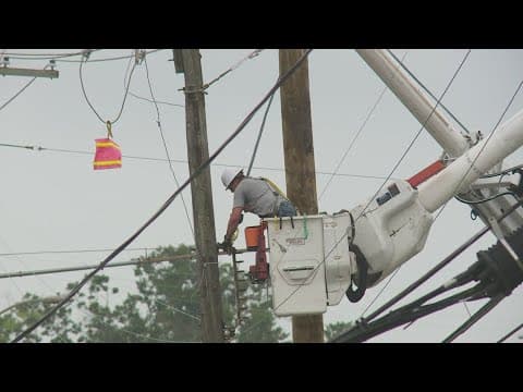 Utility crews working to restore power to thousands without electricity