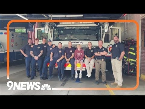 Boy who survived Arvada plane crash visits first responders