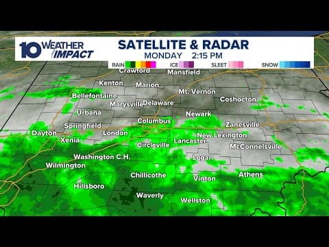 LIVE RADAR: Scattered showers move into central Ohio