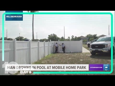 Man dies after being found in Tampa pool, officials say