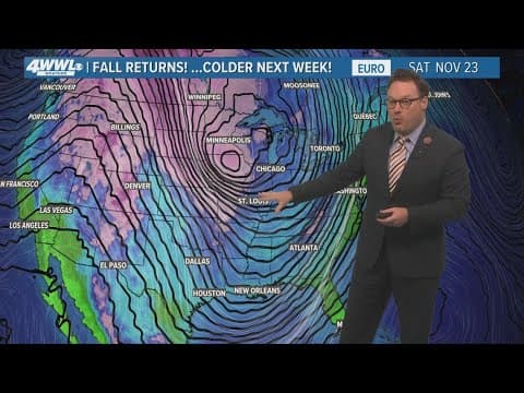 New Orleans Weather: Less humid and cooler air moving in for Thursday