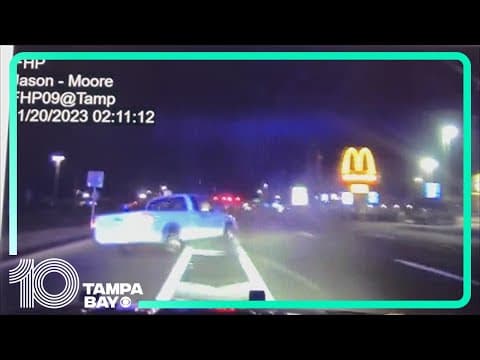 Florida troopers intercept truck fleeing on State Road 54 in Pasco County