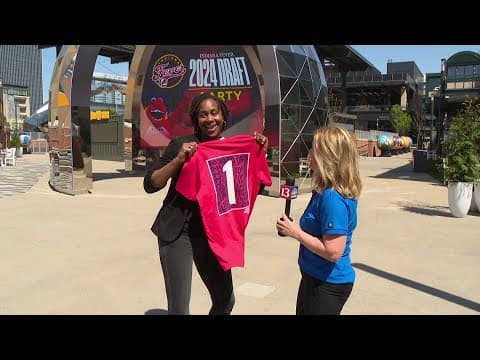 WNBA legend Tamika Catchings talks about the draft ahead of Fever likely selecting Caitlin Clark