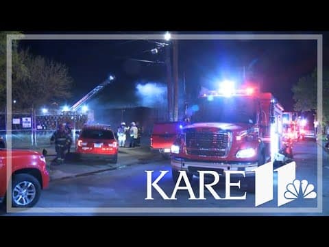 Firefighter hospitalized after flames at former bar