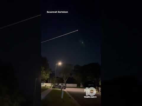 @SpaceX’s Crew-6 return to Earth caught on camera in Citrus Park, #Florida. #10tampabay #localnews