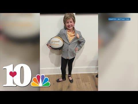 Little girl pays tribute to Pat Summitt