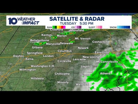 Tracking rain as it moves through central Ohio | Weather updates July 1, 2025