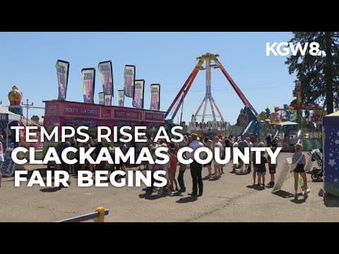 Clackamas County Fair kicks off in 90-degree heat with cooling stations