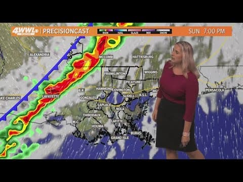 New Orleans Weather: Warm with strong storms Sunday, bitter cold this week