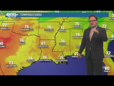 New Orleans Weather: Gradual warm up through the weekend