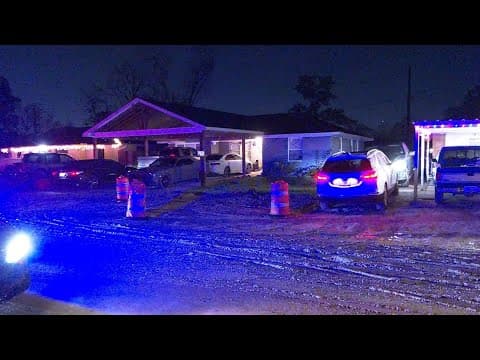 Raw video: Man hit by possible celebratory gunfire in NE Houston, police say