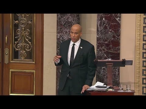 Sen. Corey Booker passes 22 hours speaking on Senate floor
