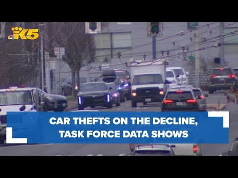 Car thefts in Washington are on the decline, auto theft task force data shows