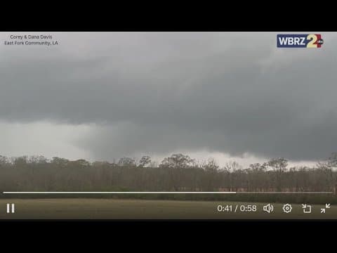 Video shows potential tornado in Kentwood area