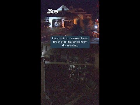 Firefighters battle Mukilteo blaze for 6 hours