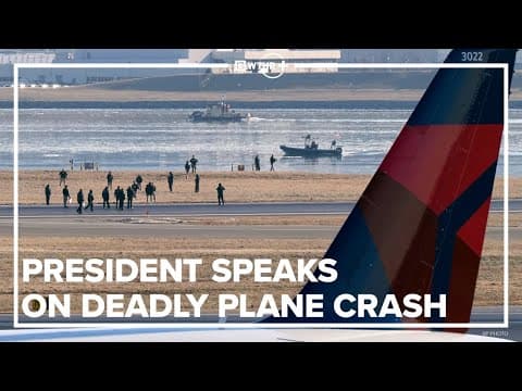 Deadly Plane Crash in Washington, D.C. | President Trump addresses the nation | Jan. 30, 2025