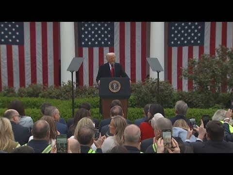 Trump declares national emergency giving him power to regulate imports, announces new tariffs