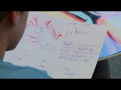 Upper Arlington middle schoolers craft heartfelt messages for veterans at Central Ohio Stand Down