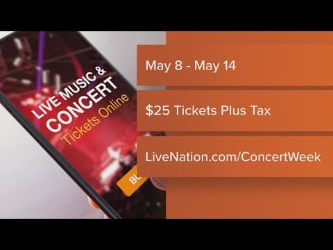 Live Nation announces Concert Week with $25 tickets