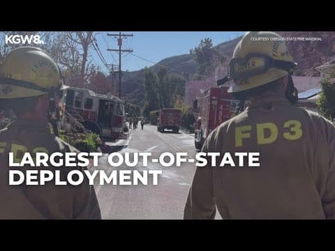 Oregon strike teams wrap up wildfire fight in California; 4 teams stay behind