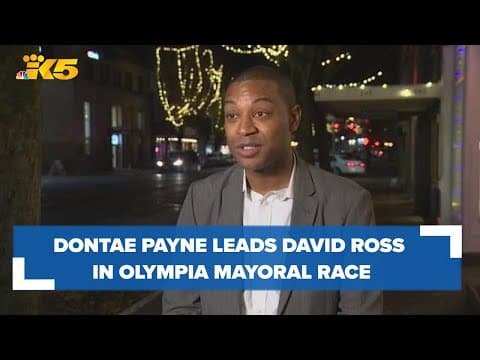 Dontae Payne leads David Ross in Olympia mayoral race