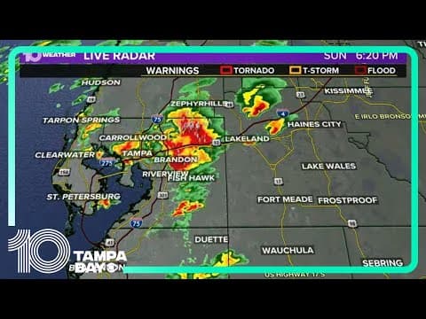 Tracking storms and showers across the Tampa Bay area