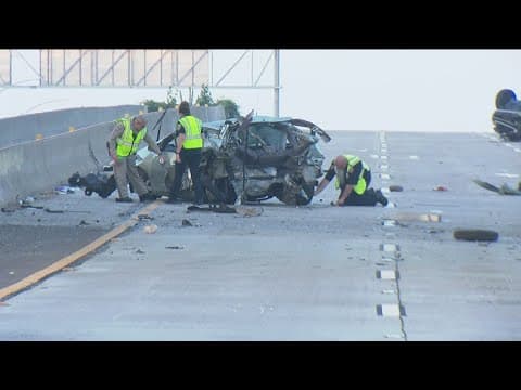 Four people killed in multi-vehicle crash on SB SR-163 in San Diego