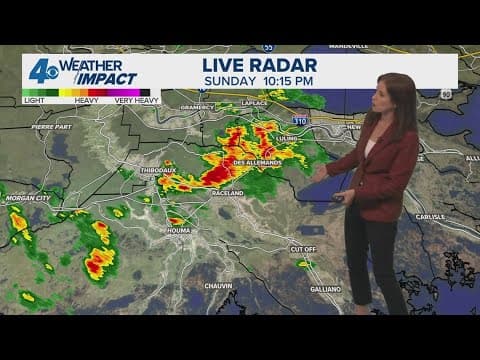 New Orleans Weather: Scattered showers Monday, nice next weekend