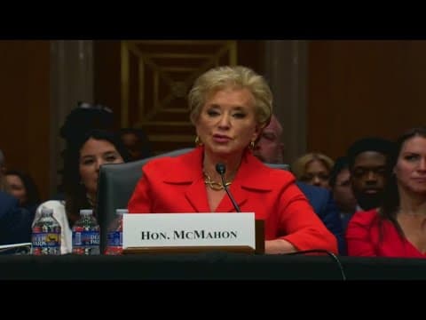 Dept. of Ed. nominee Linda McMahon said eliminating department won't happen without Congress