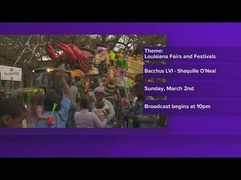 Krewe of Bacchus 2025 Theme 'Louisiana Fairs and Festivals' in New Orleans